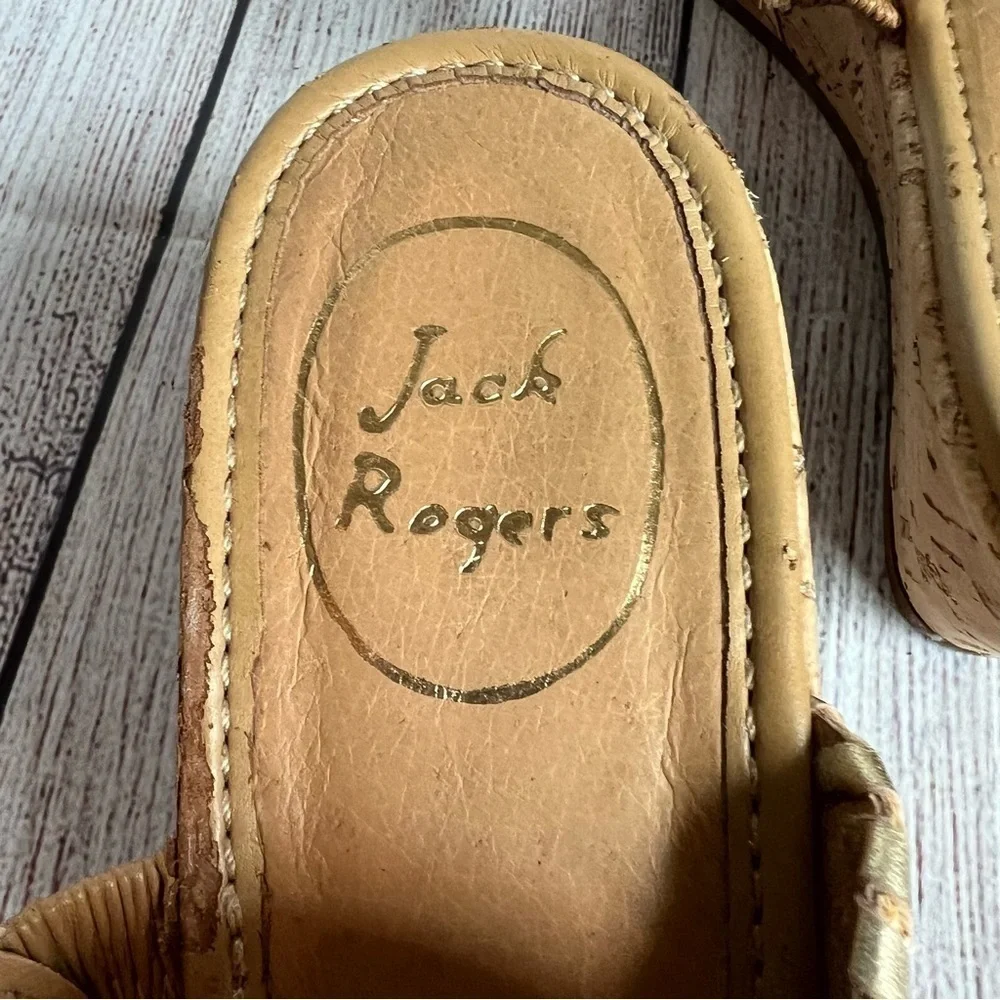 Jack Rogers Mid Lauren Wedge Sandals 9M